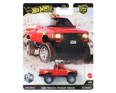 Hot Wheels 1:64 Car Culture 2024 H Case Off Road 1987 Toyota Pickup Truck red