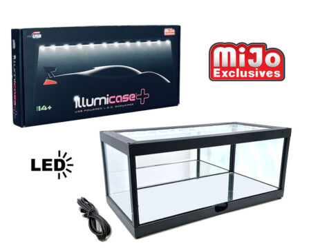 Illumicase Plus 14 Inch Plastic Display Case with LED Lighting and Mirror - MiJo Exclusives