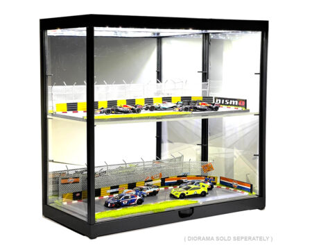 Showcase Desktop 4-Layer LED Display Case - Black - Image 3