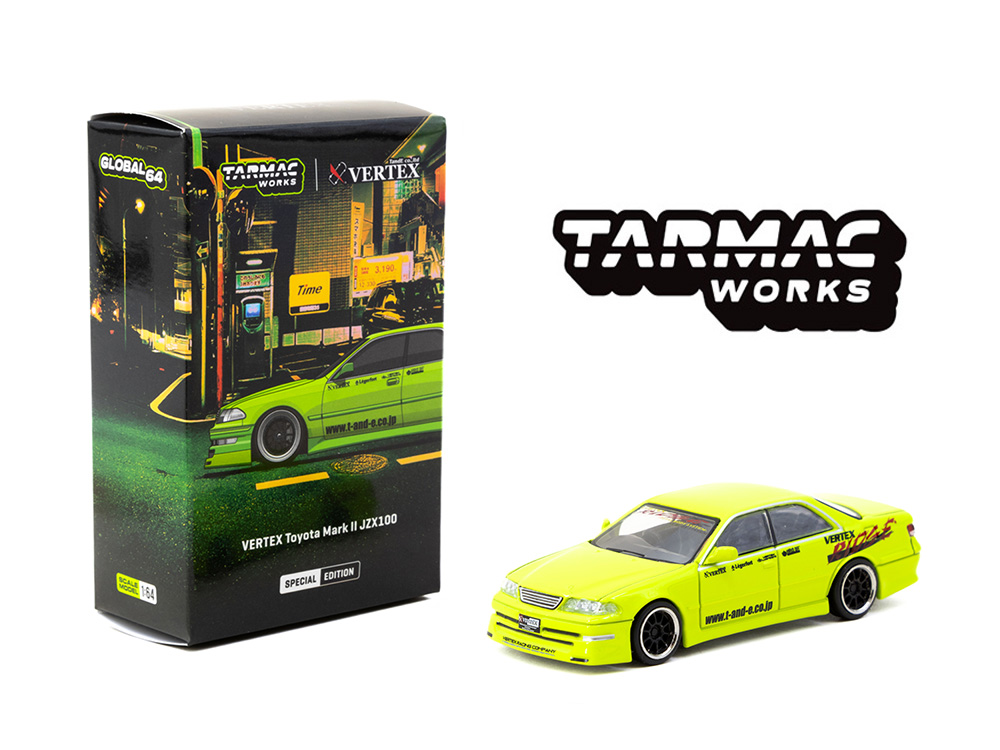 Tarmac Works 1:64 VERTEX Toyota Mark II JZX100 White