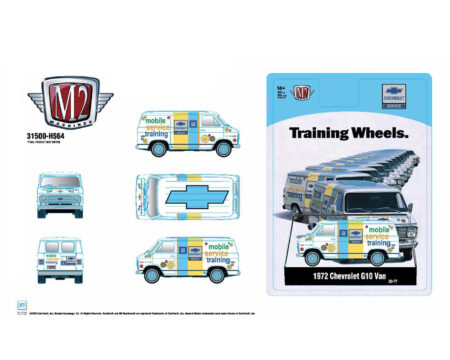 (Preorder) M2 Machines 1:64 1972 Chevrolet G10 Van " Training Wheels" - Hobby Exclusive