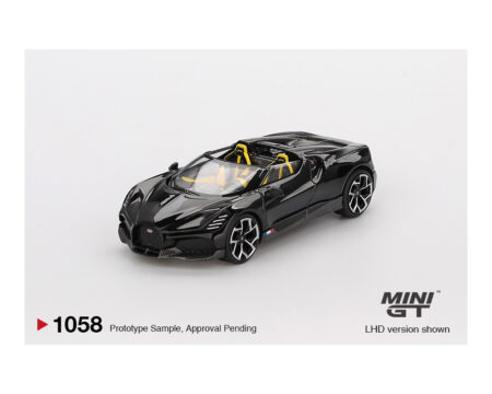 (Preorder) Mini GT 1:64 Bugatti W16 - Mistral Black - Image 2