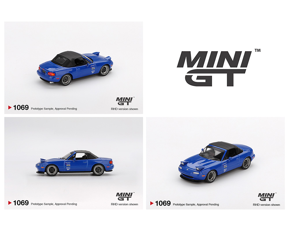 Mini GT 1:64 Mazda Miata MX-5 (NA) Tuned Version - Dark Blue