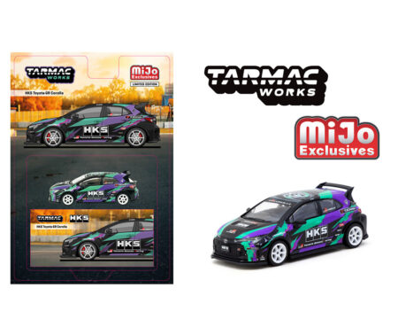 (Preorder) Tarmac Works 1:64 HKS Toyota GR Corolla - Blue  MiJo Exclusives