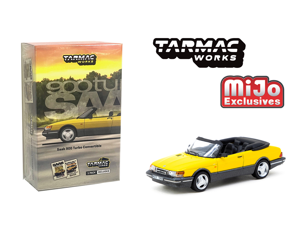 Tarmac Works 1:64 Saab 900 Turbo Convertible with Trading