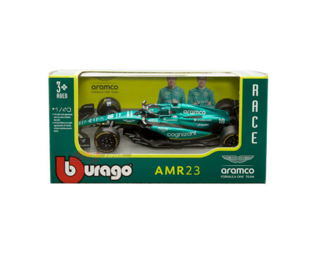 Bburago 1:43 Aramco Formula 1 Team Aston Martin AMR23 2023 #18 Lance Stroll - Race
