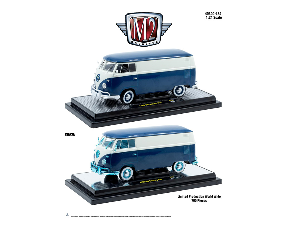 M2 Machines 1:24 1960 Volkswagen Delivery Van - Two-Tone