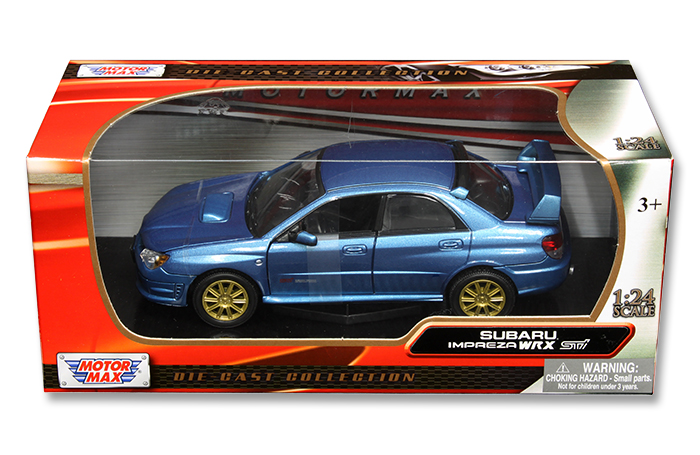 Motormax 1:24 Subaru Impreza STI – Blue - Timeless Legends