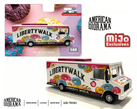 (Preorder) American Diorama 1:64 Food Truck Liberty Walk LB Cafe Truck - Limited Edition MiJo Exclusives