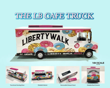 (Preorder) American Diorama 1:64 Food Truck Liberty Walk LB Cafe Truck - Limited Edition MiJo Exclusives - Image 2
