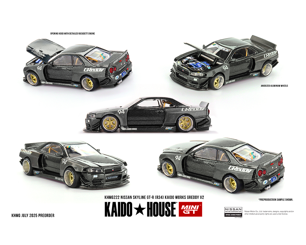 Preorder) Kaido House x Mini GT 1:64 Nissan Skyline GT-R