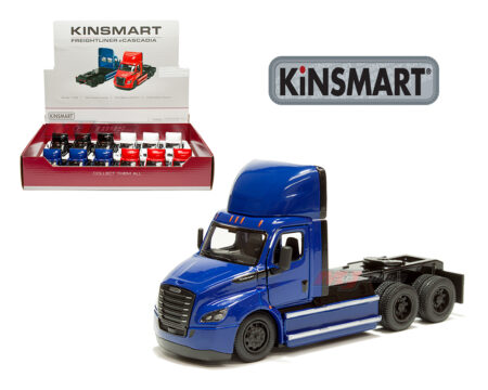 Kinsmart 1:62 5" Freightliner eCascadia  - 4 Colors - Display Tray Box of 12