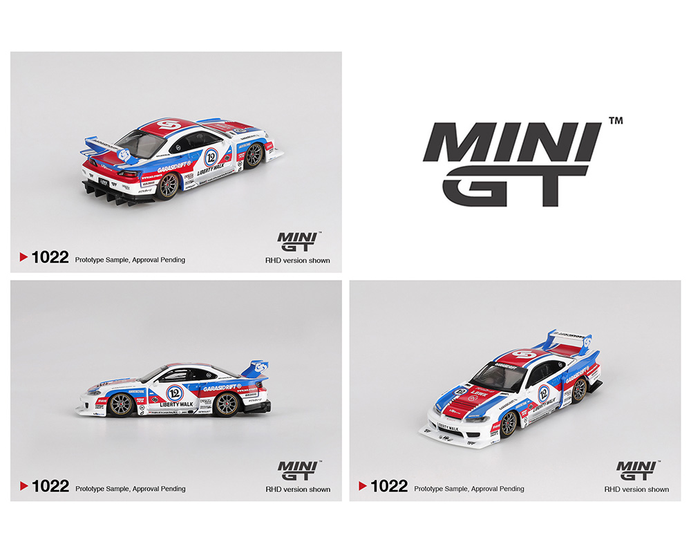 ミニカー MINIGT LIBERTY WALK S15 SILVIA 2021Drift UNBOXING the Mini GT 1/64 LB-Super Silhouette Nissan S15
