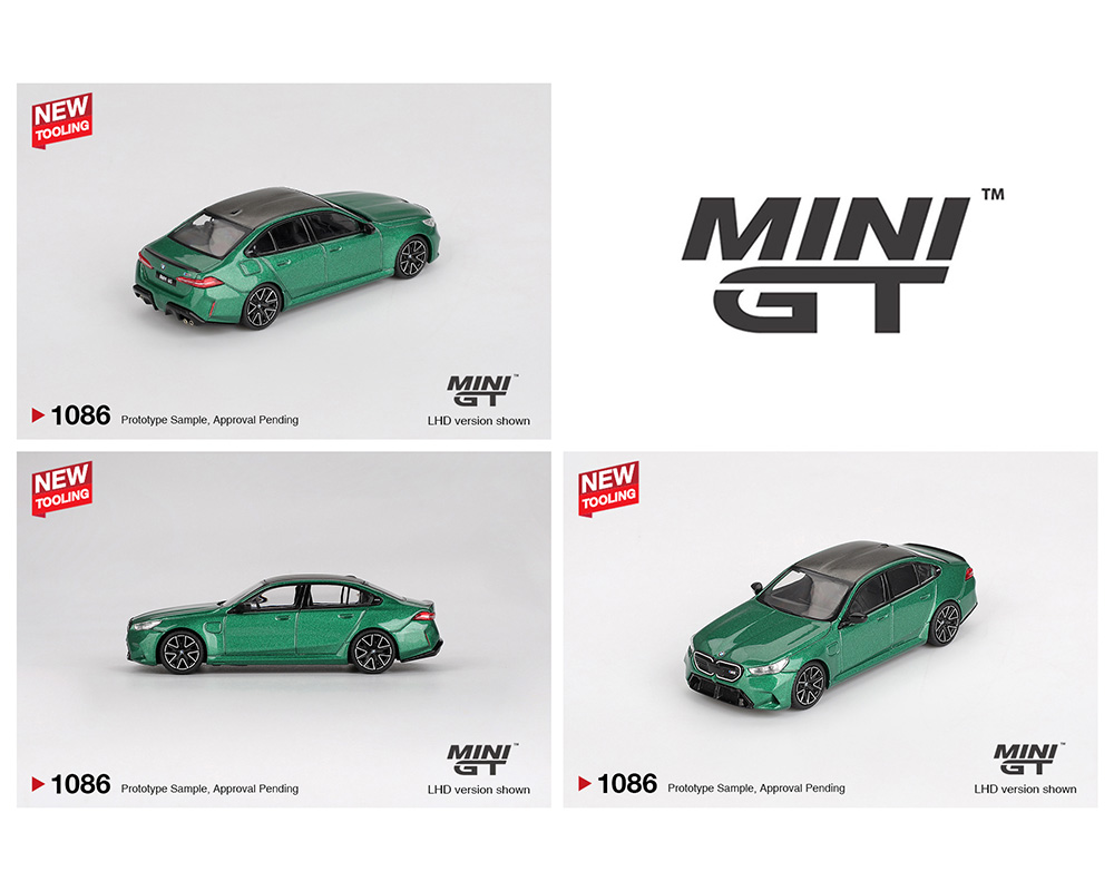 Mini GT 1:64 BMW M5 (G90) Isle of Man - Green Metallic - M & J