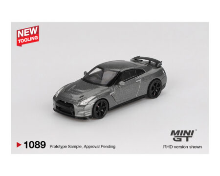(Preorder) Mini GT 1:64 2013 Nissan GT-R NISMO R35 CRS Version - Dark Metal Gray - Image 2