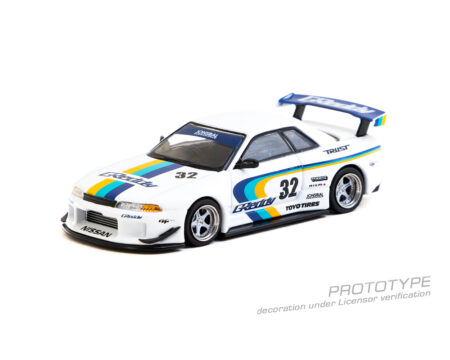 (Preorder) Tarmac Works 1:64 Nissan Skyline GT-R (R32) Widebody Jonsibal Designworks & Greddy Special Limited Edition -White - Mijo Exclusive - Image 2