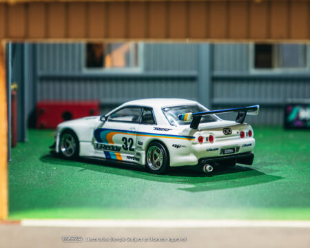 (Preorder) Tarmac Works 1:64 Nissan Skyline GT-R (R32) Widebody Jonsibal Designworks & Greddy Special Limited Edition -White - Mijo Exclusive - Image 4