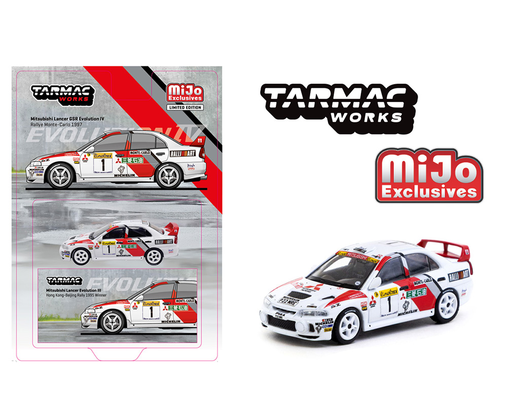 Preorder) Tarmac Works 1:64 Mitsubishi Lancer Evolution IV Rallye