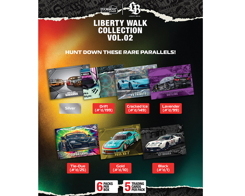 Tarmac Cards Liberty Walk Collectible Trading Cards Volume 2