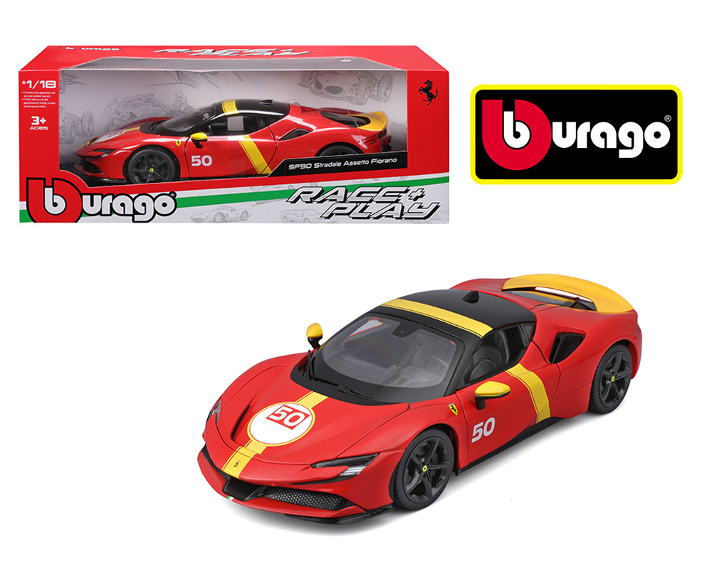 Bburago 1:18 Ferrari SF90 Stradale - Red- Ferrari Race