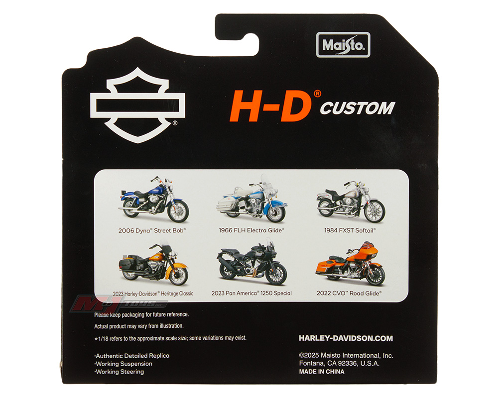 Maisto 1:18 Harley-Davidson Series 44 Assortment - H-D Custom - M