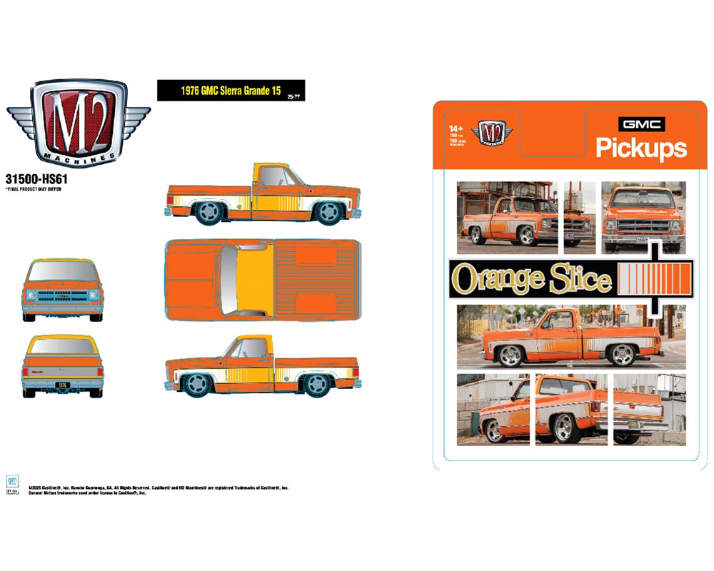 Preorder) M2 Machines 1:64 1976 GMC Sierra Grande 