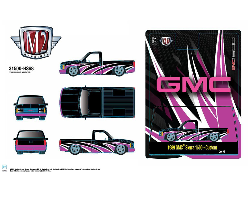 M2マシーン オライリー 限定 #19 - 1989 GMC　シエラ　1500 M2 Machines NEW RELEASE! O'REILLY'S 1989 GMC SIERRA 1500