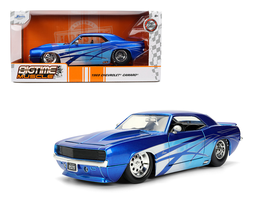 Jada 1:24 1969 Chevrolet Camaro - Blue - Bigtime Muscle - M