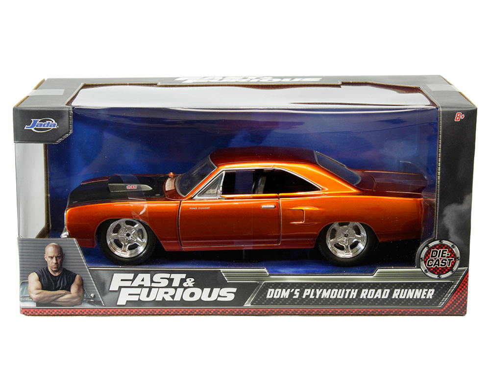 (未使用･未開封品)　jada toys 1/24 FAST&amp;FURIOUS ミニカー DOM&#39;S1970OLYBOUTH ROAD RUNNER kmdlckf 楽天市場】jada toys 1/24 FAST&FURIOUS ミニカー DOM