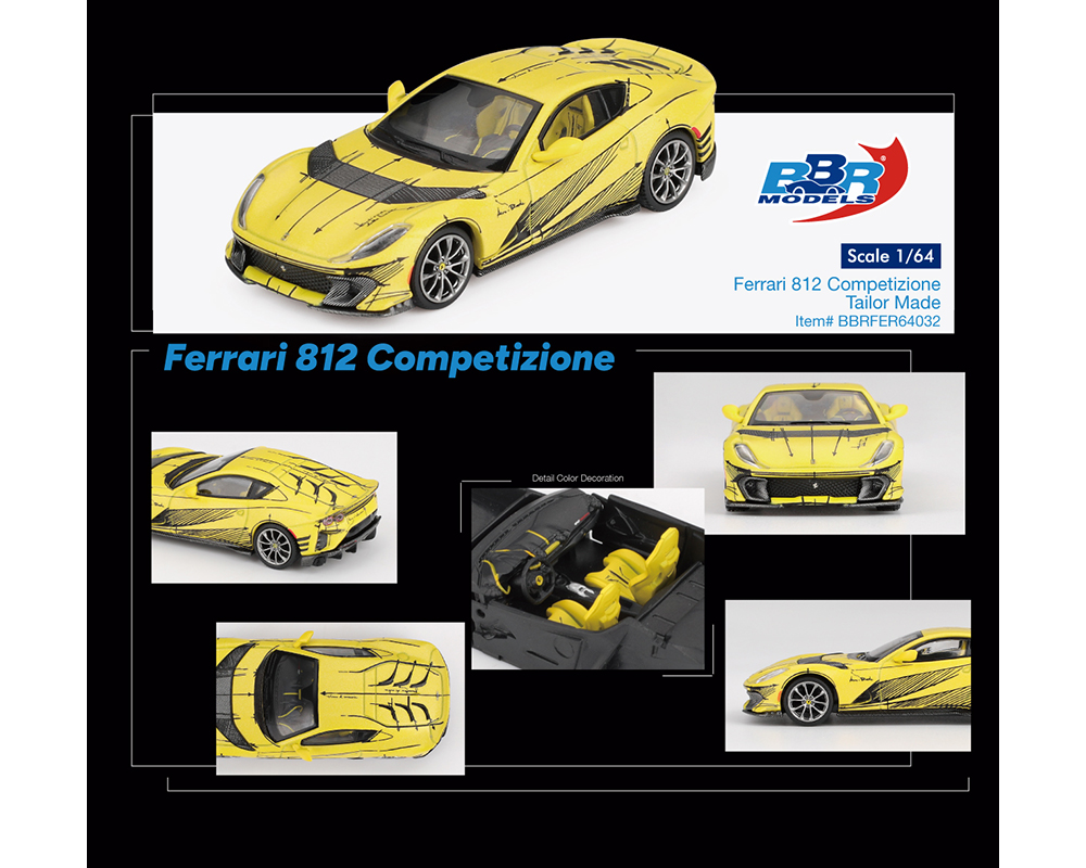 レジン製 1/64 812コンペティツィオーネ Preorder) BBR Models 1:64 Ferrari 812 Competizione Tailor