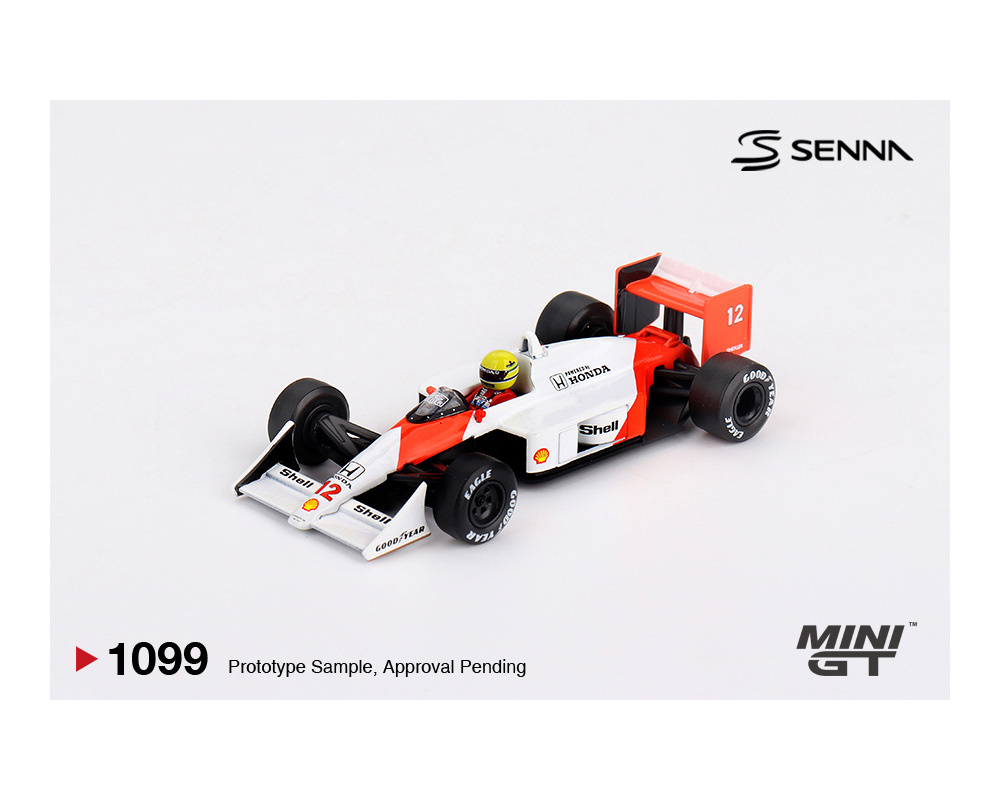 McLaren MP4/4 Ayrton Senna 1988 ミニカー Preorder) Mini GT 1:64 McLaren MP4/4 #12 Ayrton Senna 1988