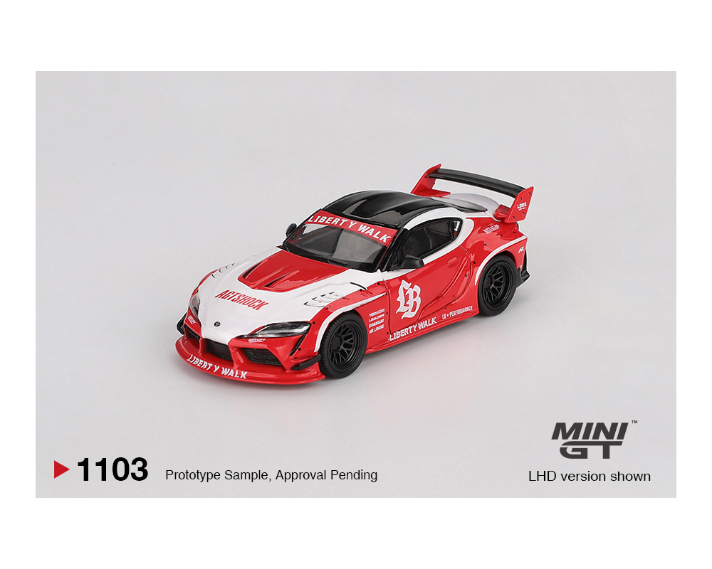 Preorder) Mini GT 1:64 LB☆WORKS Toyota GR Supra - Red/White