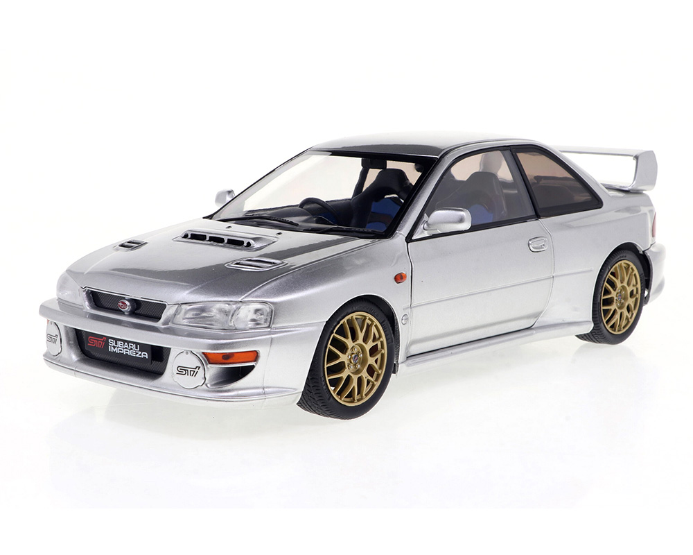 Solido 1:18 1998 Subaru Impreza 22B - Silver - Image 2