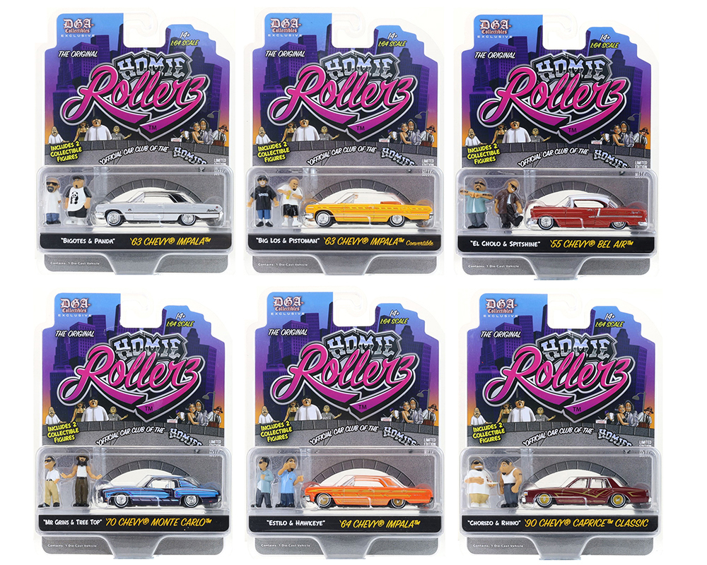 Greenlight x DGA 1:64 Homie Rollerz 2025 Series 1 Assortment - M