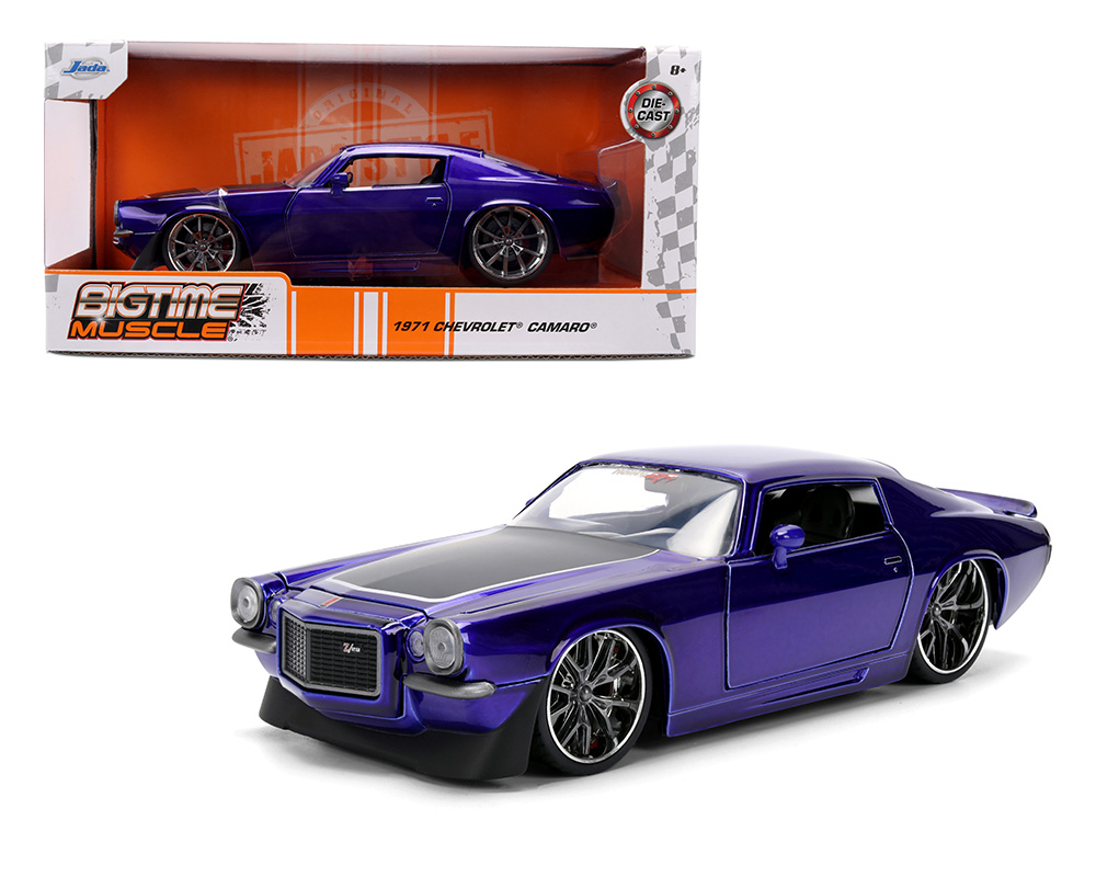 Jada 1:24 1971 Chevrolet Camaro - Purple - Bigtime Muscle