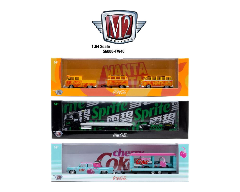 M2 Machines 1:64 Auto-Haulers Coca-Cola Release TW40 Assortment
