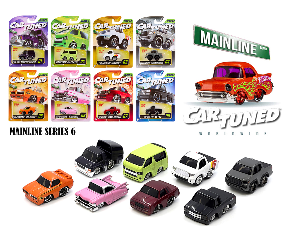 CarTuned 1:64 Series 6 Mainline Assortment of 8 Styles 2025