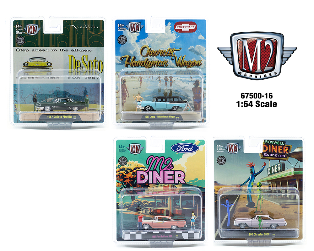 M2 Machines 1:64 Diorama 2025 Release 16 Assortment