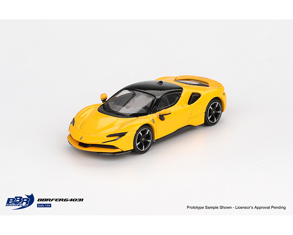 BBR Models 1:64 Ferrari SF90 - Giallo Modena Yellow - Limited