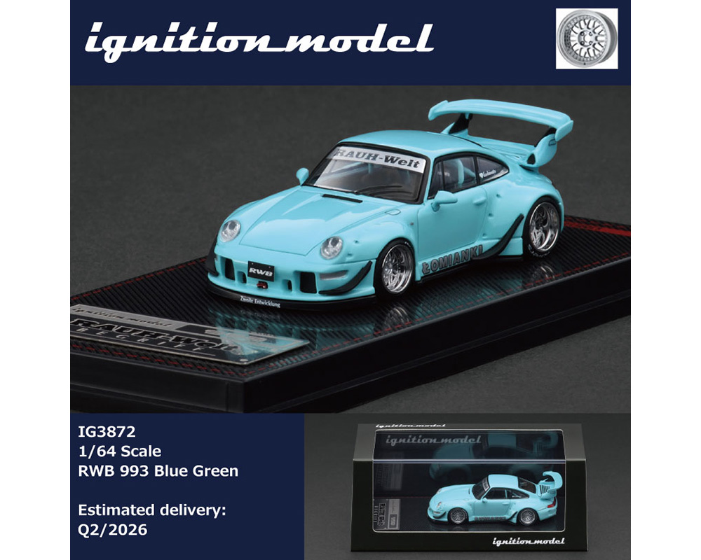 RWB993 ブルーignition model 1/18限定1個 RWB993 ブルーignition model 1/18限定1個 RWB993 ブルー
