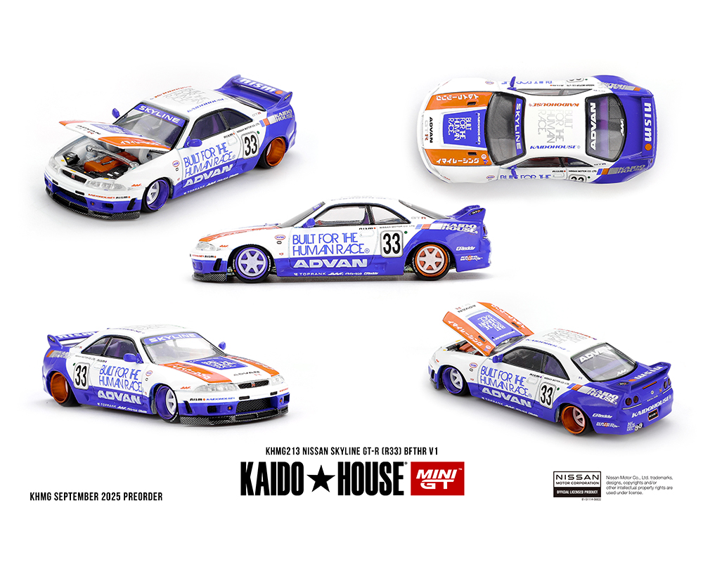 Preorder) Kaido House x Mini GT Nissan Skyline GT-R (R33