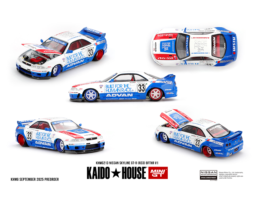 Preorder) Kaido House x Mini GT Nissan Skyline GT-R (R33