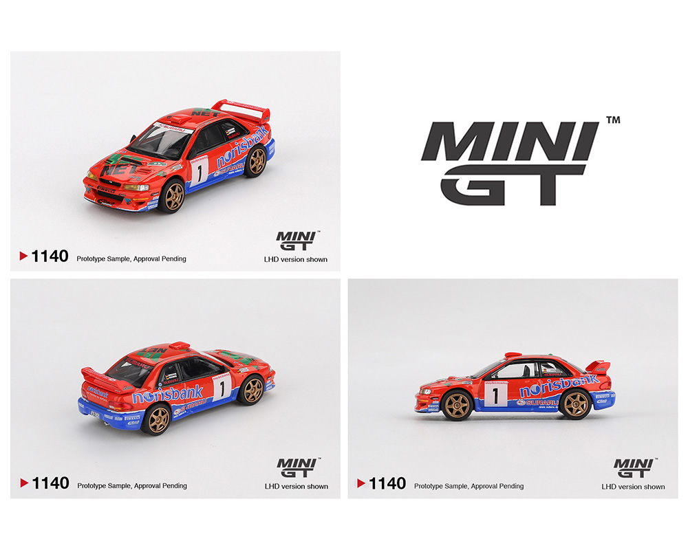 Mini GT 1:64 Subaru Impreza WRC97 #1 1999 DRM Champion - M & J