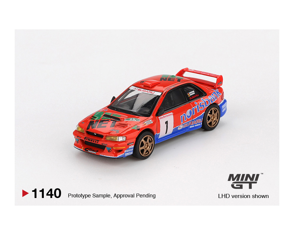 Mini GT 1:64 Subaru Impreza WRC97 #1 1999 DRM Champion - M & J