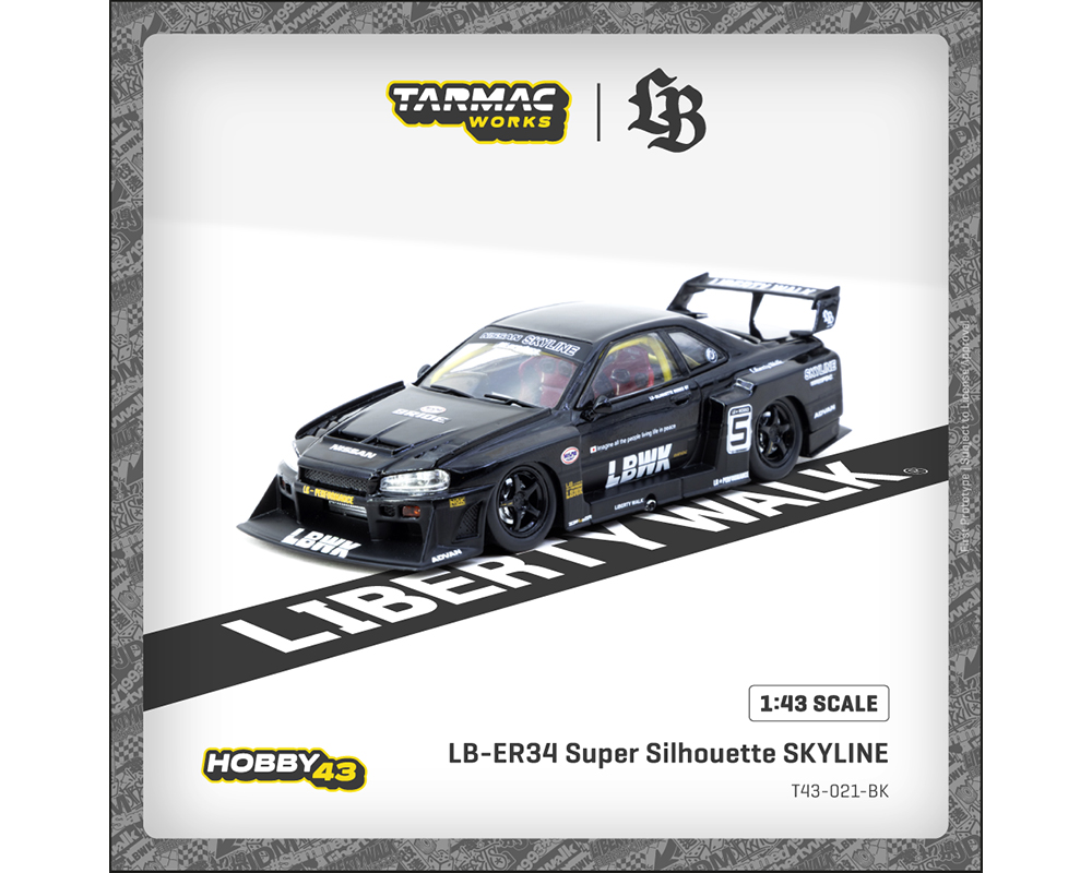1/43 スカイライン LB-ER34 Super Silhouette IG2850 1/43 LB-ER34 Super Silhouette SKYLINE Black/Red