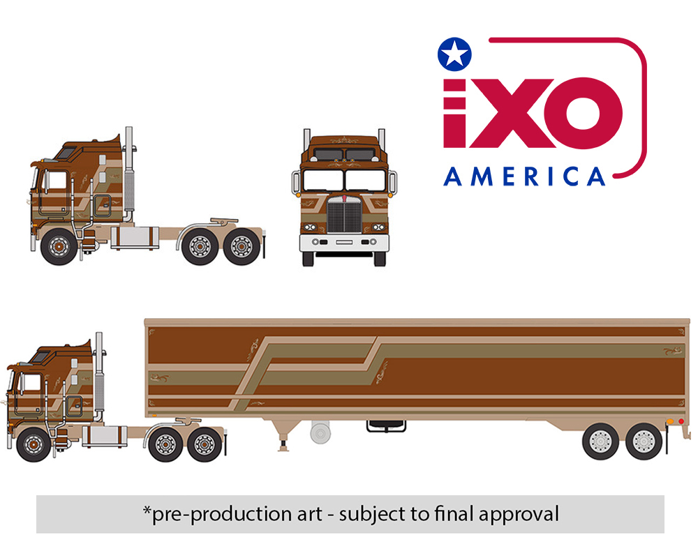 Preorder) IXO Models 1:64 1976 Kenworth K100 Aerodyne Semi Truck