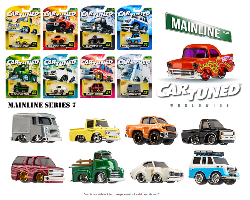 (Preorder) CarTuned 1:64 Series 7 Mainline Assortment of 8 Styles 2025