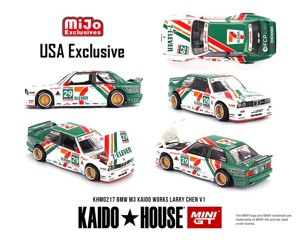 Preorder) Kaido House x Mini GT 1:64 BMW M3 Kaido Works Larry Chen