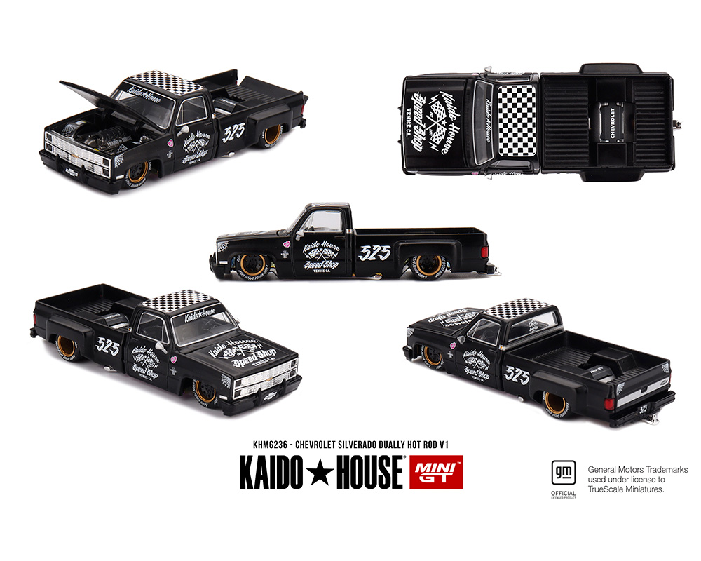 MINIGT 街道ハウス　CHEVROLET SILVERADO チェイス Chase! Mini GT x Kaido House 1:64 Chevrolet Silverado KAIDO