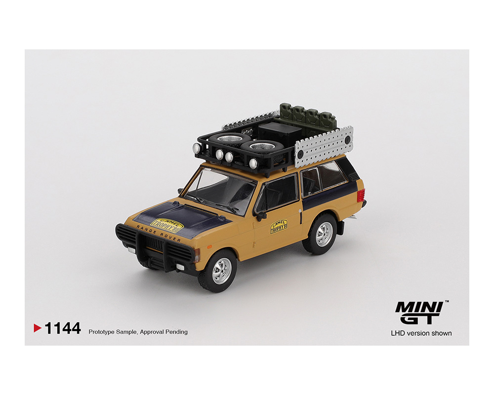 (Preorder) Mini GT 1:64 Range Rover 1981 Camel Trophy Sumatra C.Swoboda & K.Mentel Winner - Yellow - Image 2